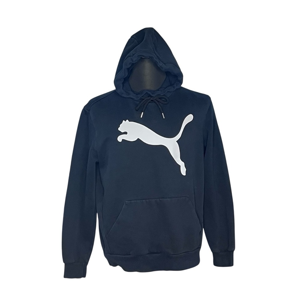 PUMA and GAP Mens Hoodie Lot of 2 Fleece Lined Dark Blue M